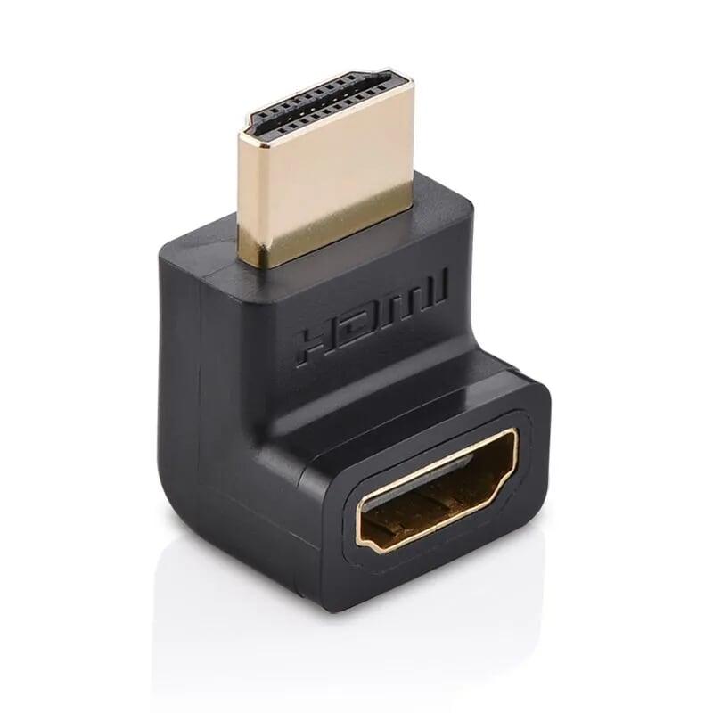 Ugreen UG20110HD112TK Màu Đen Đầu nối dài HDMI gập 90 độ - HÀNG CHÍNH HÃNG