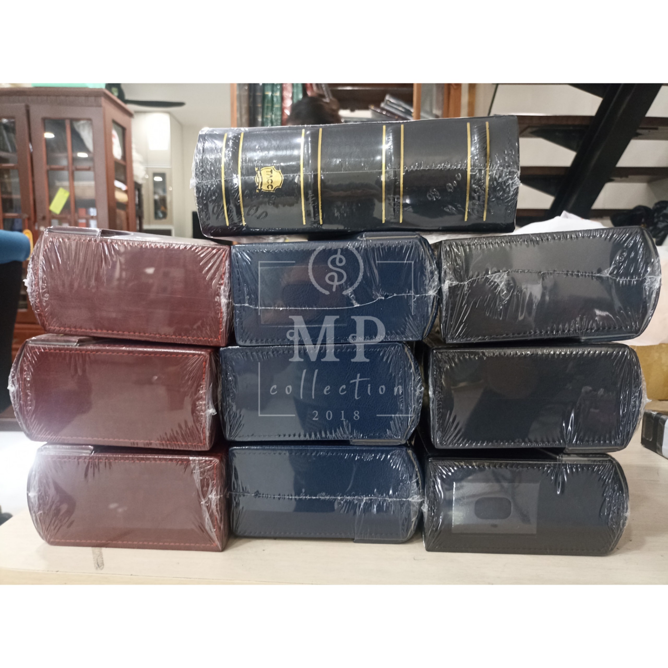 Hộp đựng tiền đã chấm điểm PMG bằng da cao cấp, chính hãng PCCB