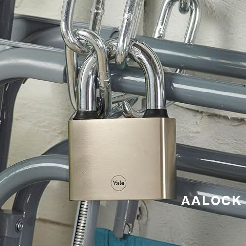 Ổ khoá treo Yale Y112/60/132/1 size 60, giữ chìa. Loại ổ khoá chống cắt, chống trộm dùng được ngoài trời