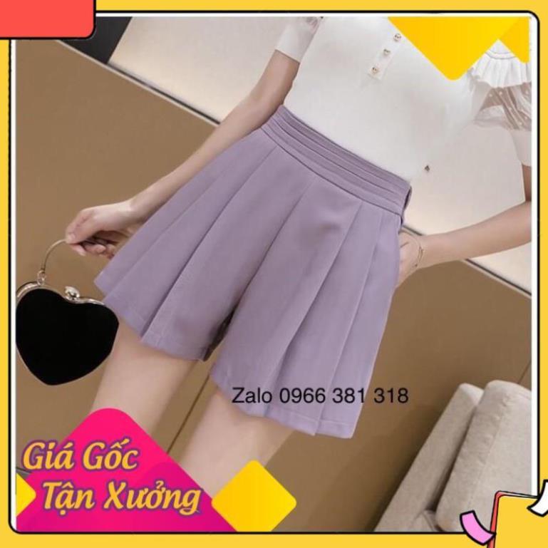 MẶC LÀ SANG xả kho cắt lỗ hàng cao cấp mã C208 short nữ xếp ly cạp sang chảnh