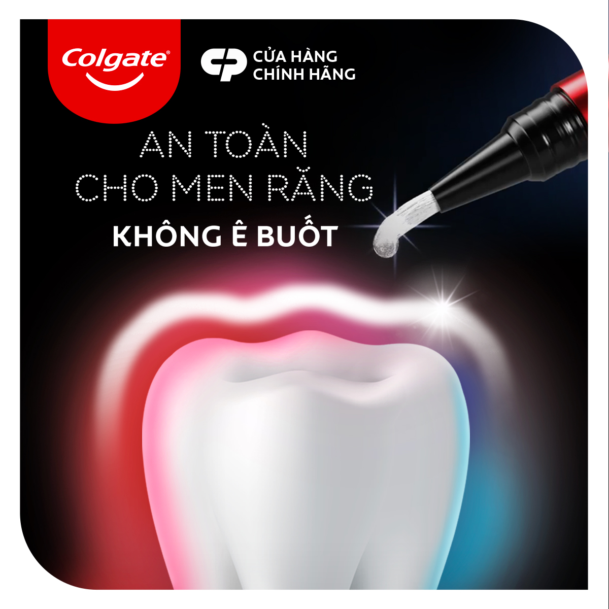 Bút làm trắng răng Colgate Optic White O2 an toàn tại nhà, không ê buốt