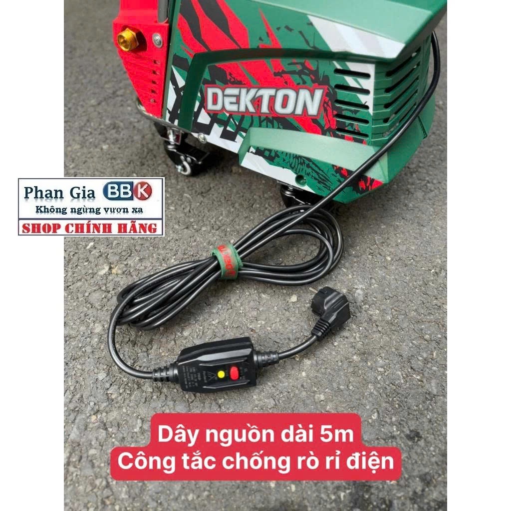 Máy Rửa Xe Dekton DK-CWR3001 PRO - Công Suất 2000W - Có Chỉnh Áp | Công Nghệ Nhật Bản | Bảo Hành 12 Tháng