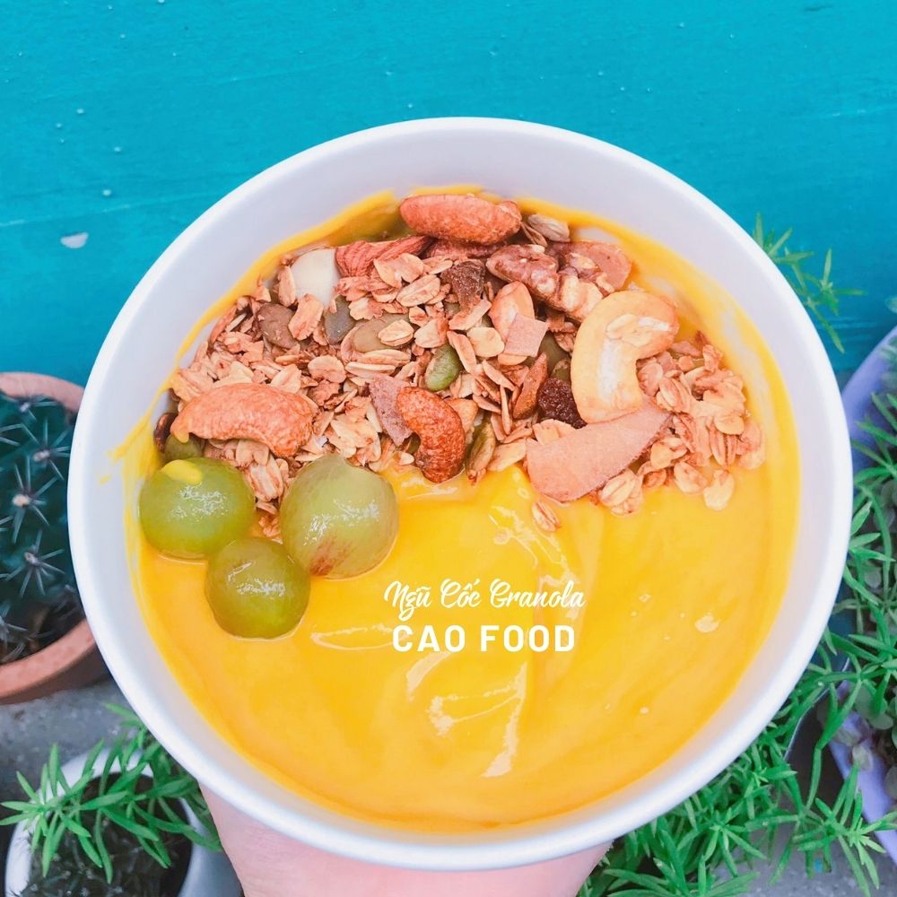 [500GR] Granola siêu hạt CAO FOOD - Ngũ cốc hạt nướng mật ong dinh dưỡng, healthy, keto, ăn kiêng, ăn chay,...