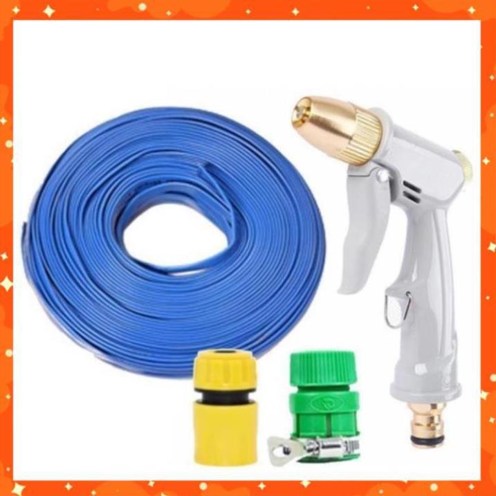 Bộ dây vòi xịt nước rửa xe, tưới cây tăng áp 3 lần, loại 7-10m  206846