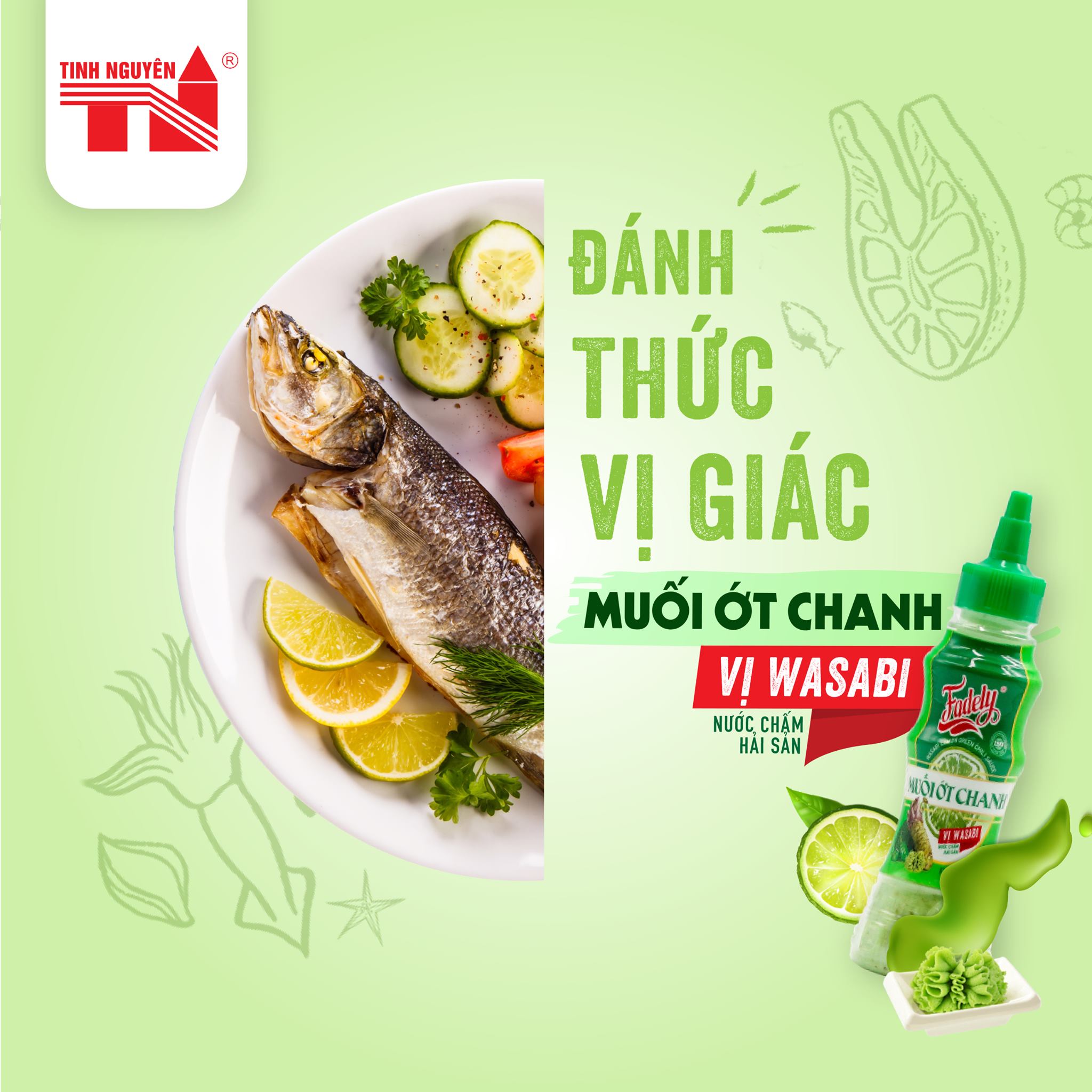 Xốt Muối Ớt Chanh Vị Wasabi Fadely (200g)