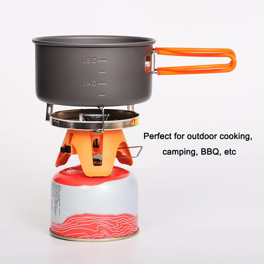 Outdoor Camping Metal Stoves Portable Picnic Barbecue Furnace Windproof Integrated Outdoor Cooking Accessory