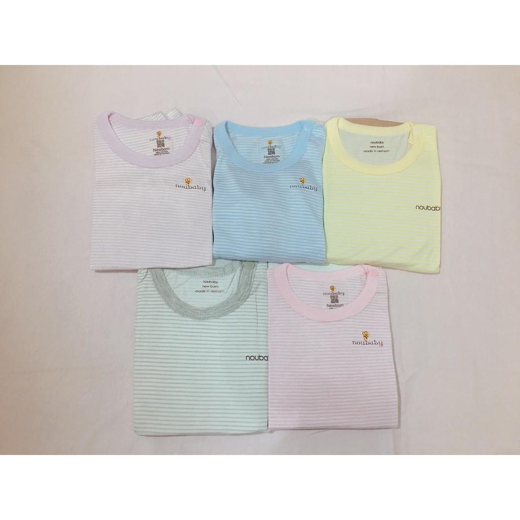 Một bộ quần áo cọc tay mặc màu hè NouBaby cho bé từ 0-14 tháng tuổi