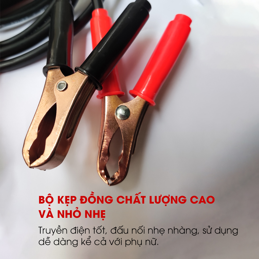 Dây câu bình ắc quy ô tô LOẠI 1 TRÊN THỊ TRƯỜNG, lõi đồng 0,6 đến 1kV chịu tải >2000 AMP, không nóng dây TÂM LUÂN Chổi lau tẩm dầu - Hàng chính hãng