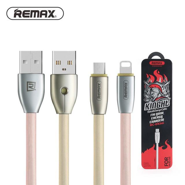 Cáp sạc dành cho điện thoại IP và cổng Micro USB , hàng chính hãng Remax