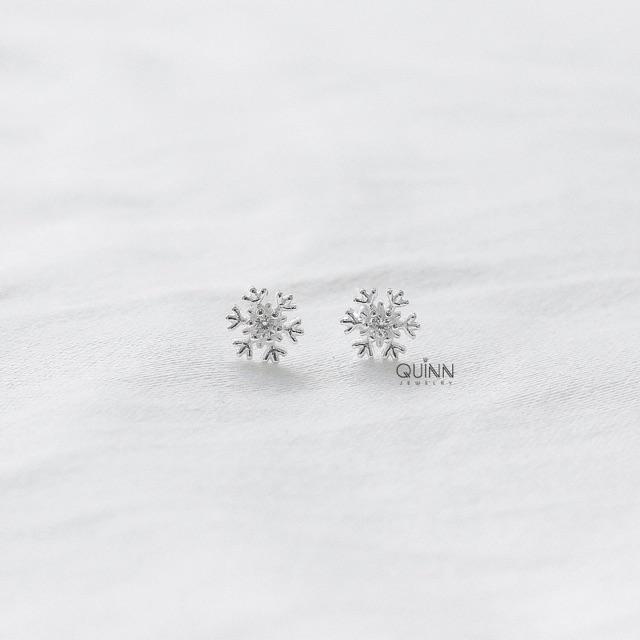 Khuyên tai hoa tuyết bé đinh đá Little Snowflake