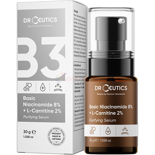 Tinh chất dưỡng da DrCeutics Niacinamide 8% + L-Carnitine 2% (30g/40g)- Hàng chính hãng
