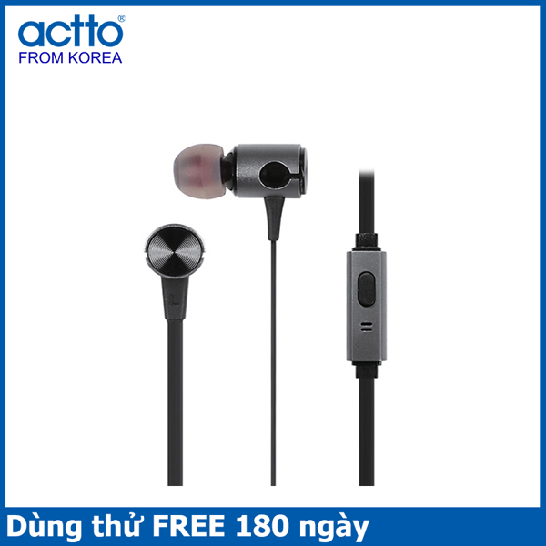 Tai nghe dây nhét tai nam châm Magnet Earphone Actto ERP-93 - Hàng chính hãng