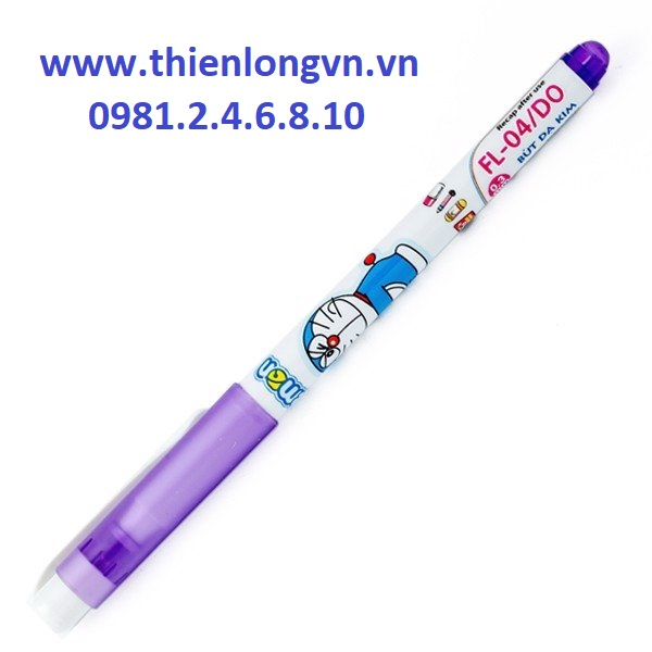 Hộp 10 cây bút lông kim Thiên Long  FL-04/DO hộp màu tím