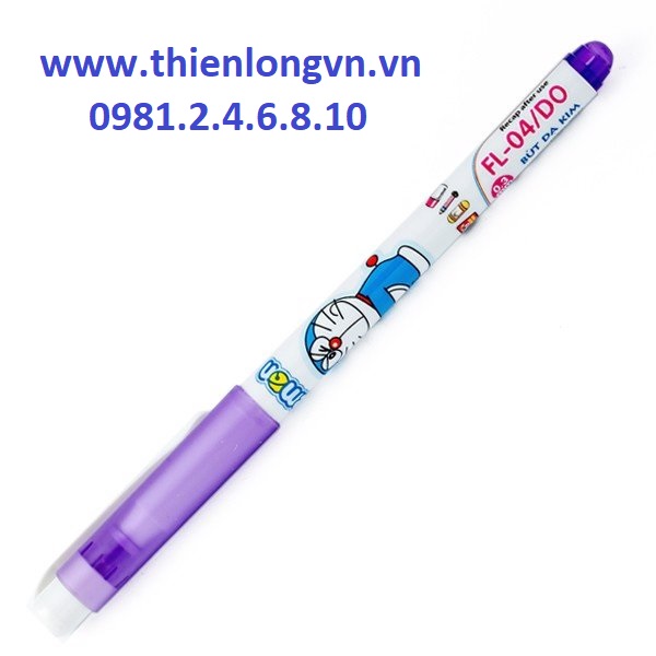 Hộp 10 cây bút lông kim Thiên Long FL-04/DO hộp màu tím