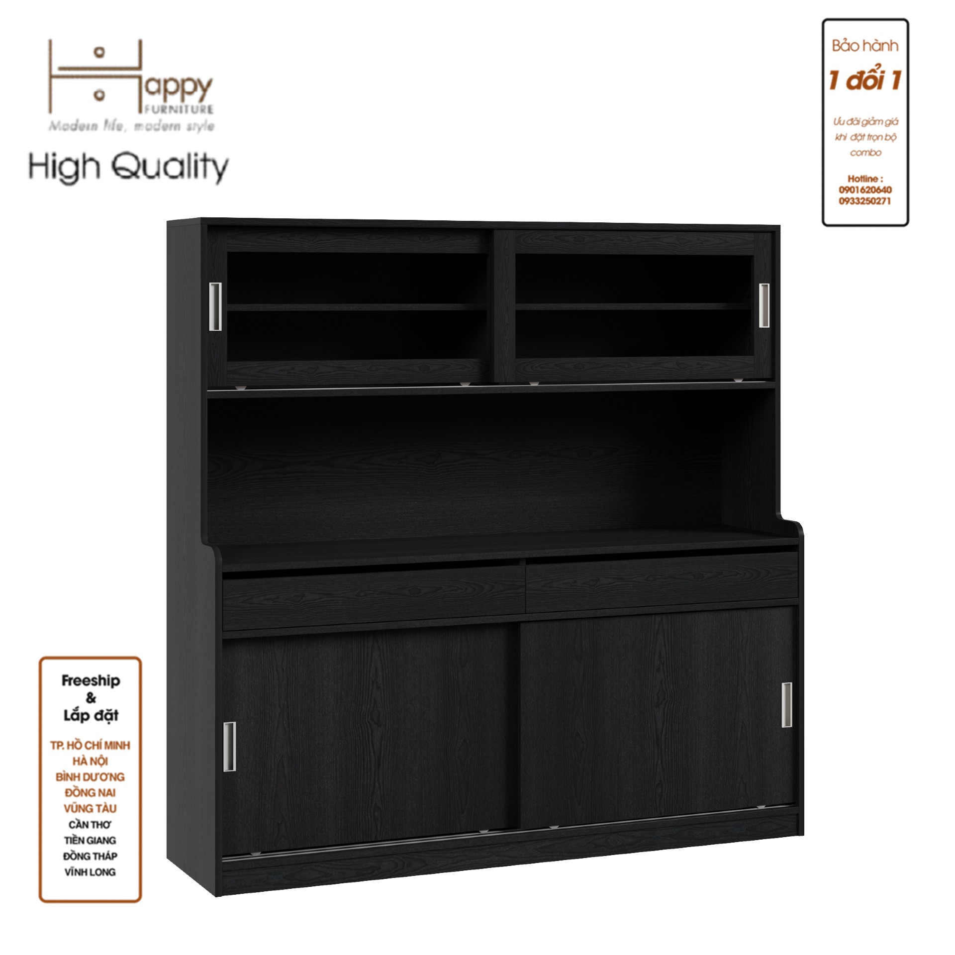 [Happy Home Furniture] LUCA, Kệ lưu trữ nhà bếp, 160cm x 42cm x 160cm ( DxRxC), TCL_013