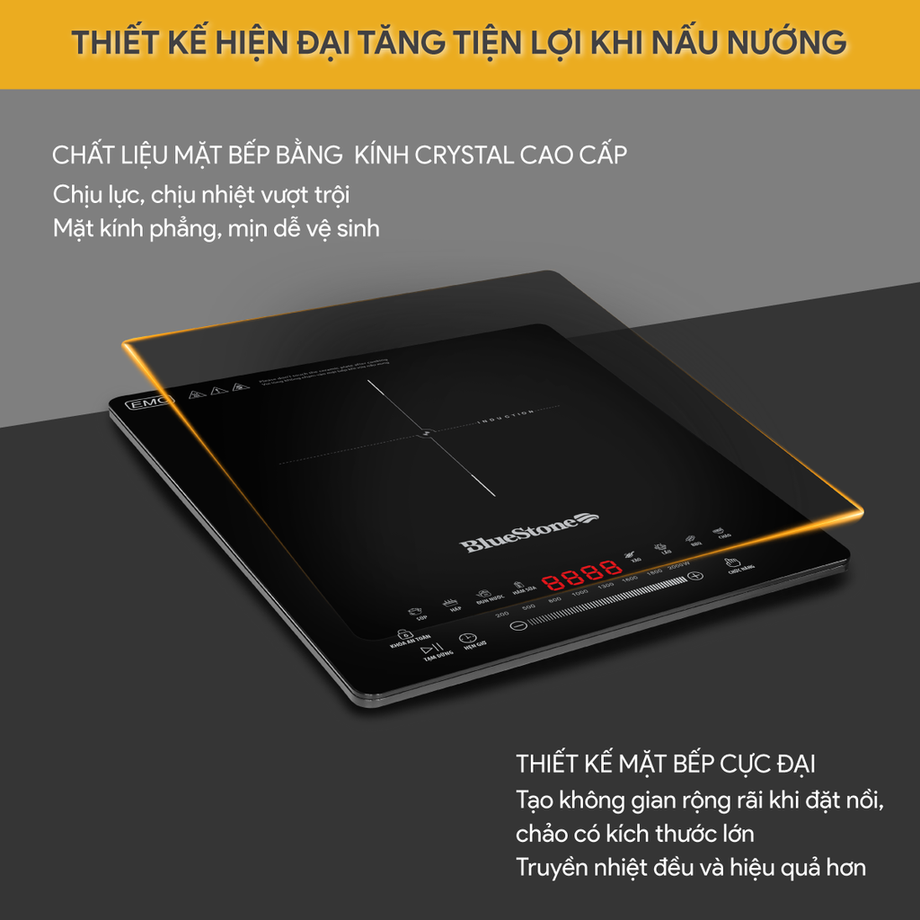 Bếp Từ Đơn BlueStone ICB-6731 2000W - Hàng chính hãng