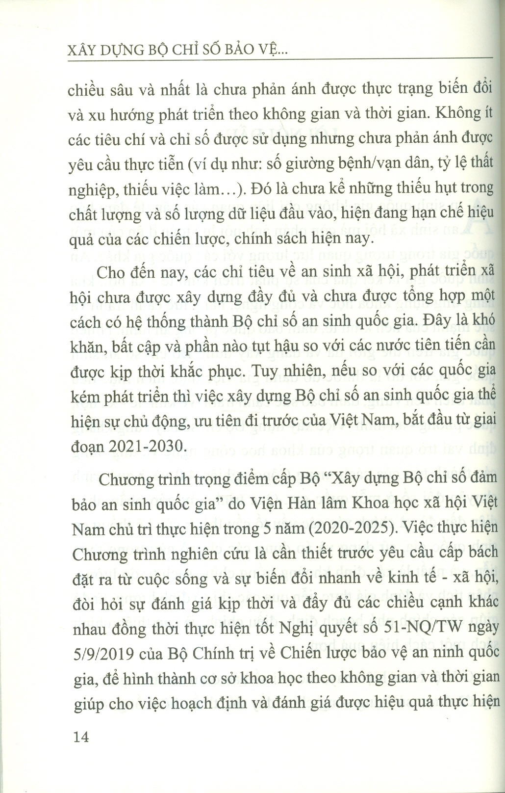 Xây Dựng Bộ Chỉ Số Bảo Vệ Các Nhóm Xã Hội Dễ BịTổn Thương (Sách chuyên khảo)