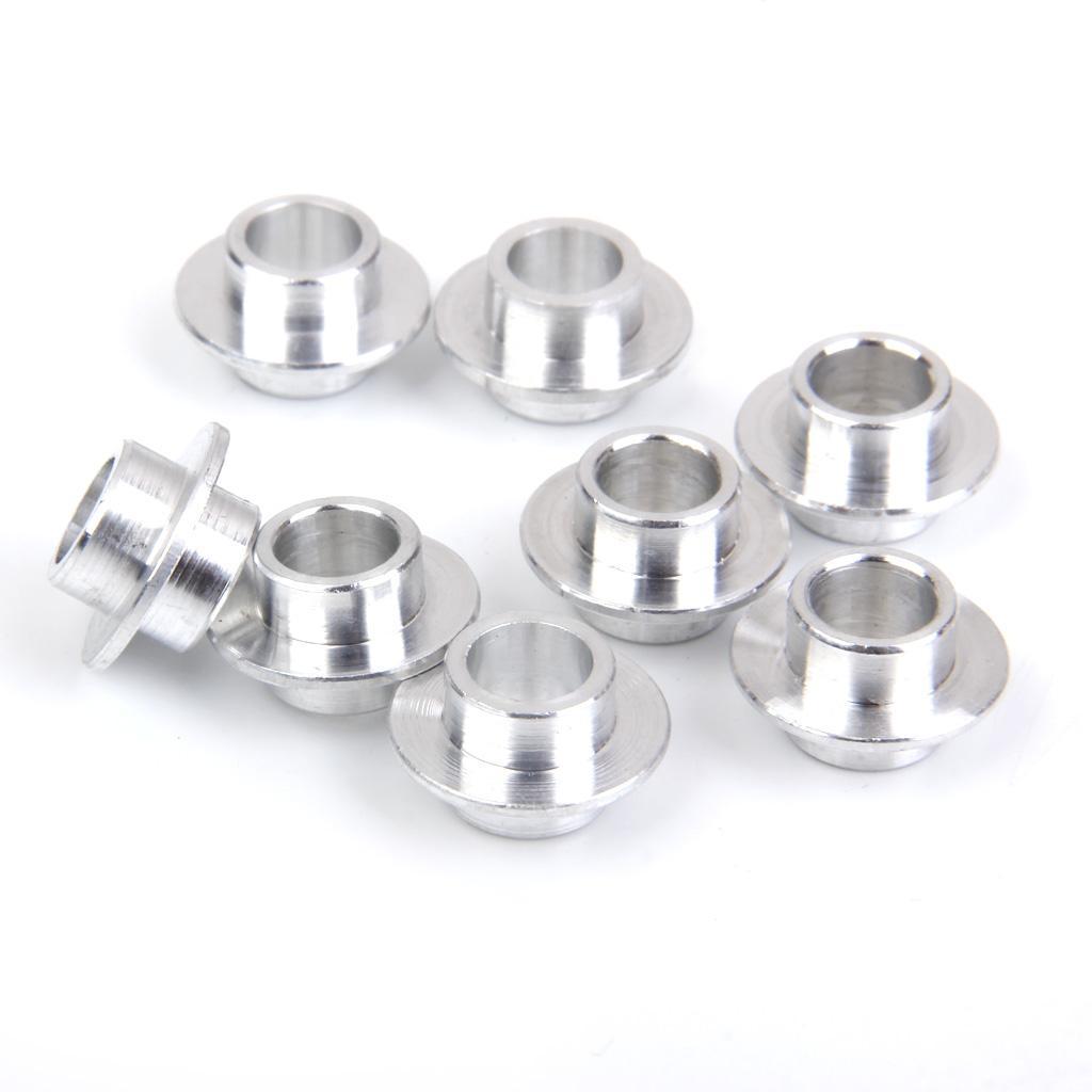 8 pieces Alloy Skate Bearing Spacers 8mm + 4pcs Inline Roller Hockey Fitness Skate Wheel 72 mm