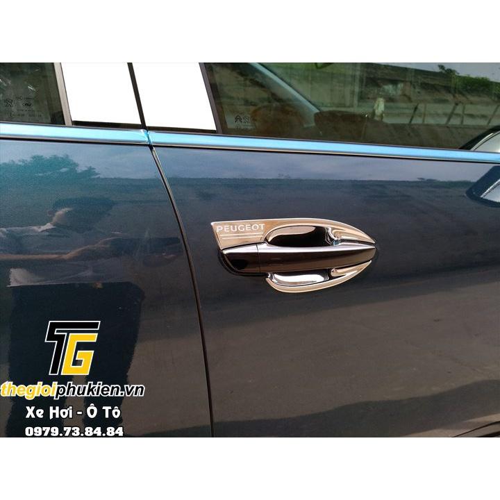Bộ ốp tay nắm, hõm cửa xe Peugeot 3008 mạ Crom