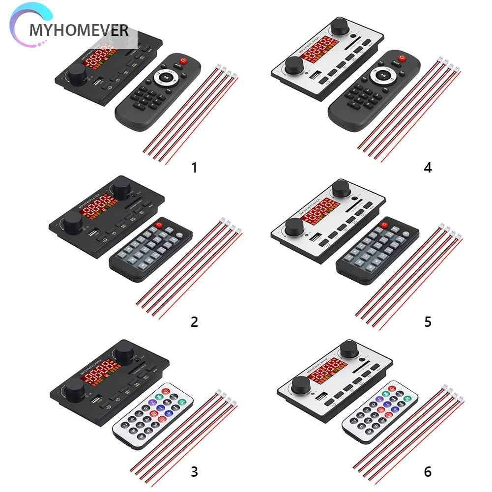 Bảng Mạch Khuếch Đại Âm Thanh MP3 12V 80W Kết Nối Bluetooth 5.0 2x40W