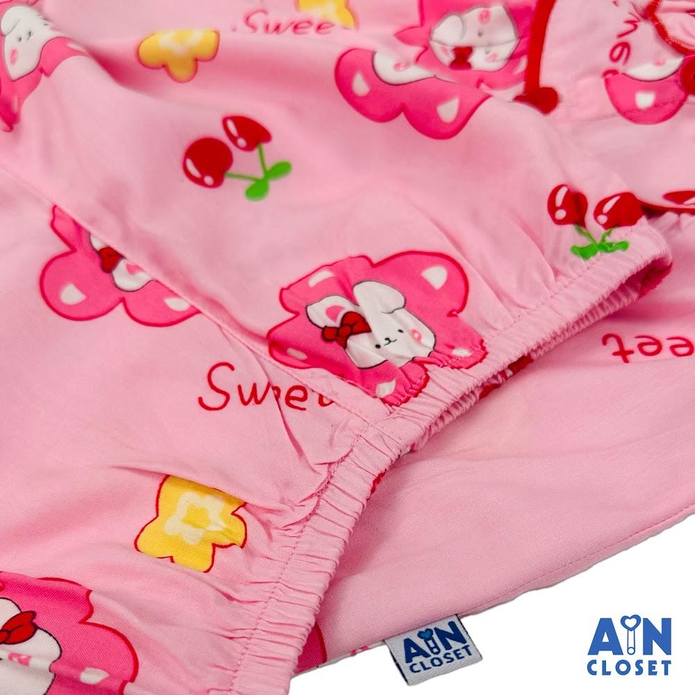 Bộ quần áo Dài bé gái họa tiết Thỏ Lanh Hồng. - AICDBGBMWN2G - AIN Closet