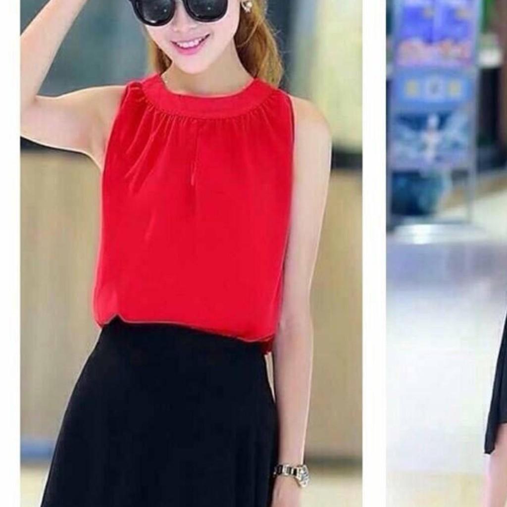 Aó kiểu nữ cổ tròn nhúng