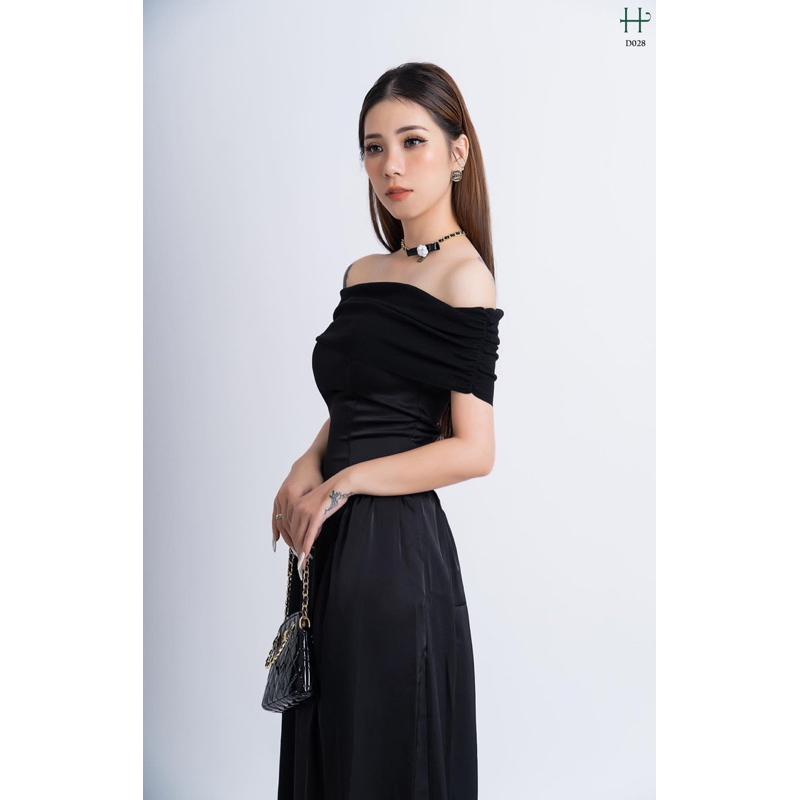 Đầm trễ vai hàn quốc -D28