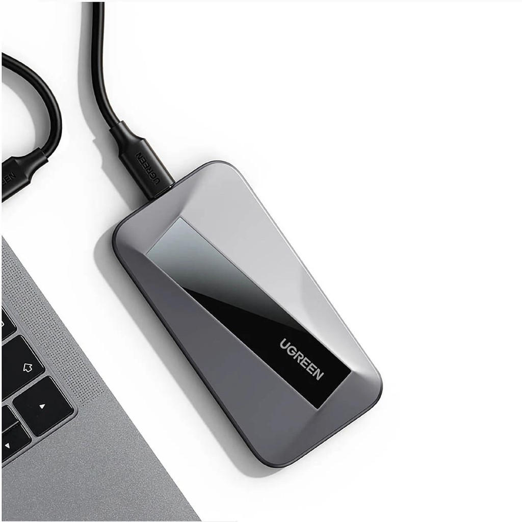 Ổ cứng di động 500GB và 1TB UGREEN CM355 SSD M.2 Type C - Hợp kim nhôm, kèm cáp - Hàng nhập khẩu