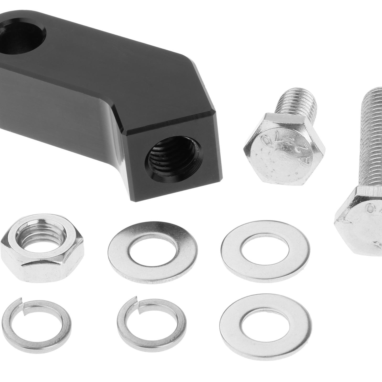 Motorcycle Headlight Mounting Block Bracket Extension CNC Aluminum for Headlights with A 3/4" I.D. Wide Mounting Bracket.