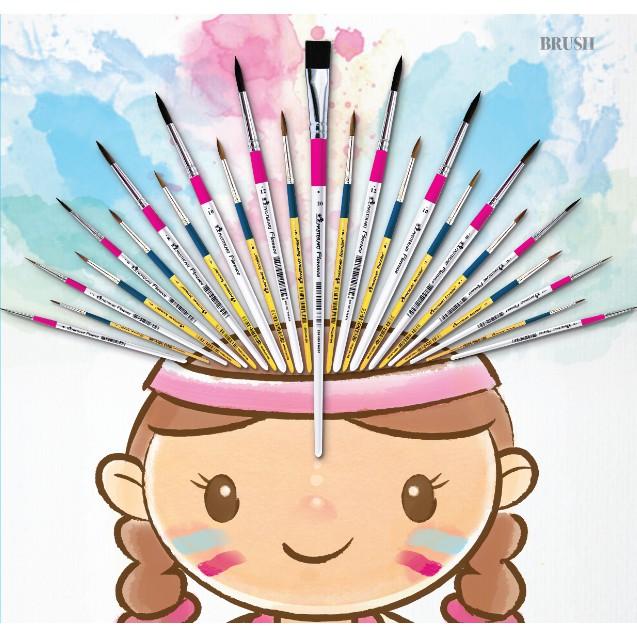 Bút cọ vẽ đầu tròn Master Art Thái Lan