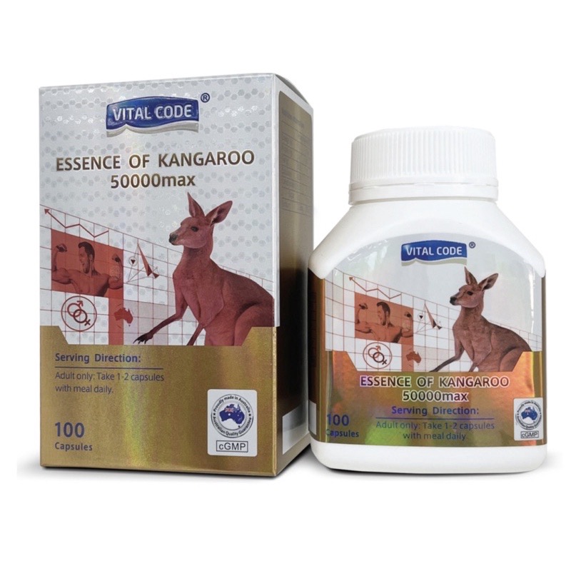 Viên uống tăng cường sinh lý nam Vital code Kangaroo, hộp 100v, nhập khẩu Úc