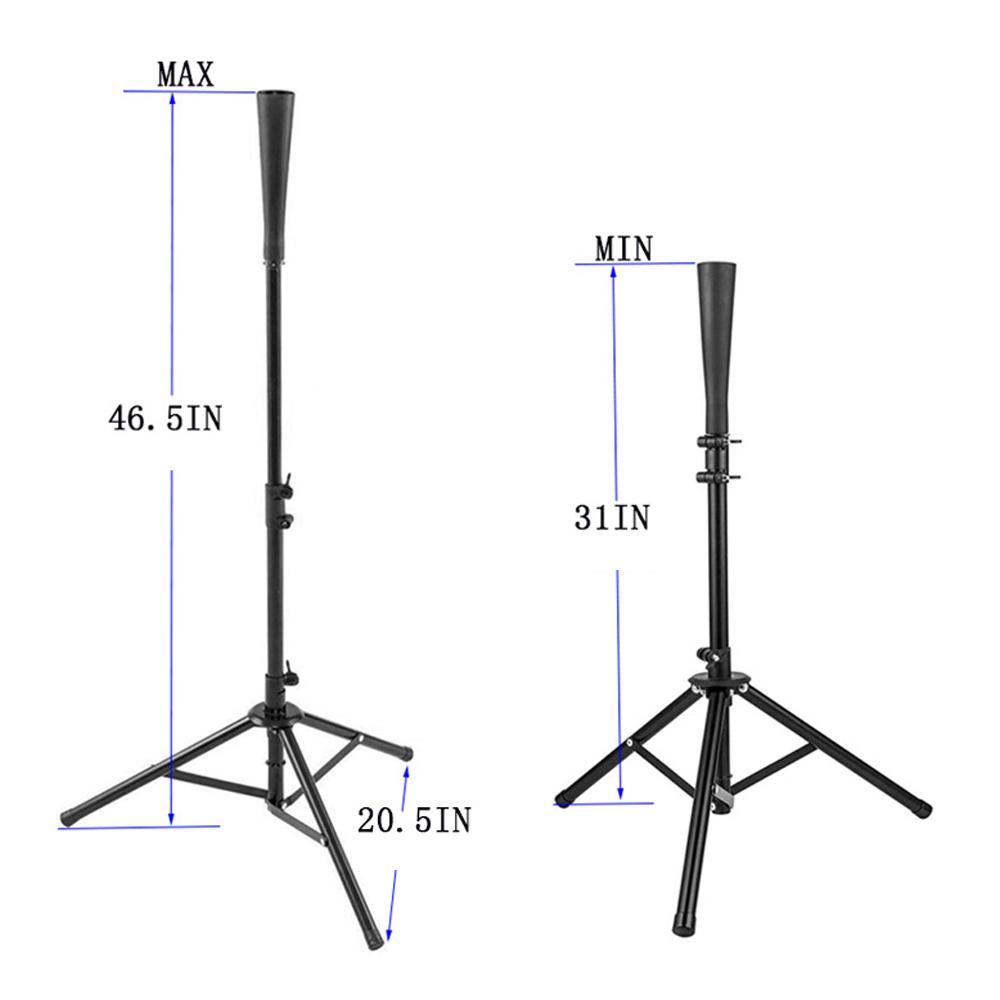 Bộ giá đỡ bóng chày 3 chân có thể điều chỉnh chiều cao thích hợp cho việc tập luyện