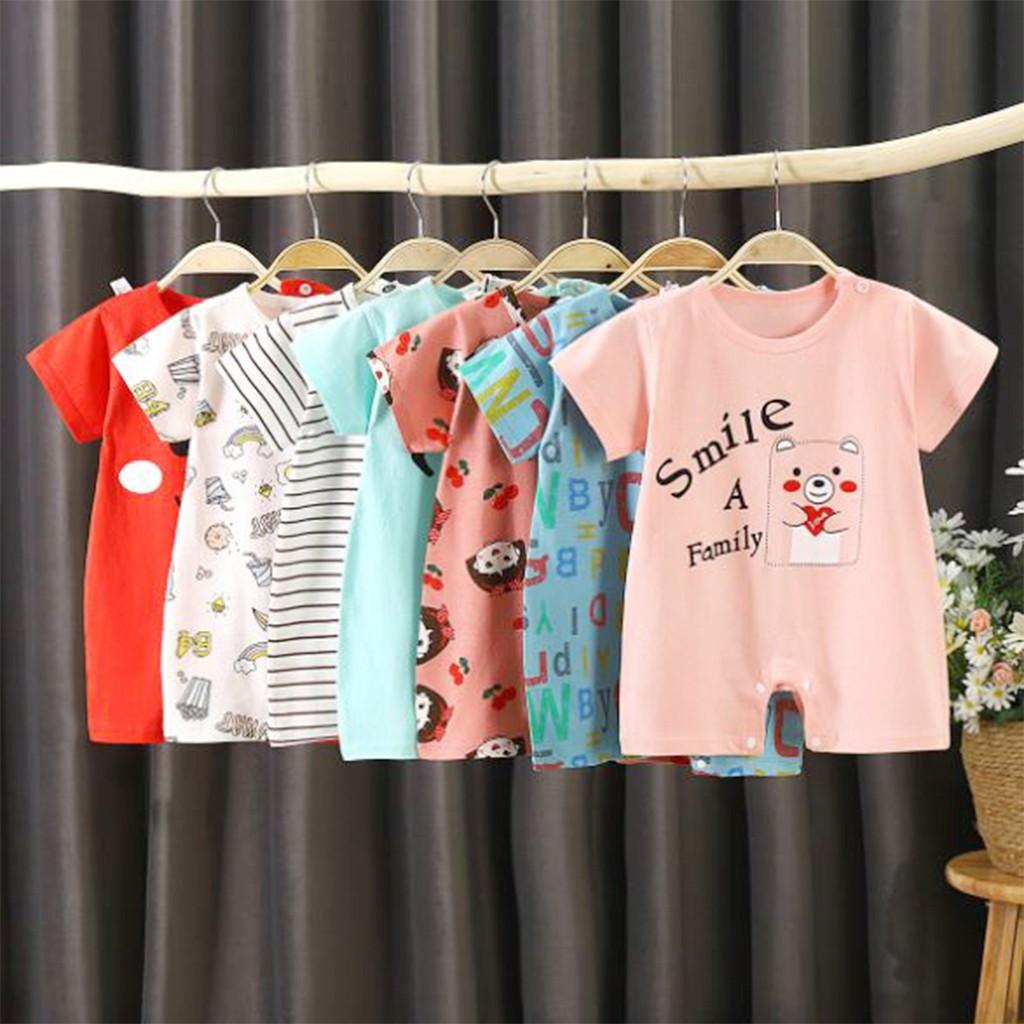 Body đùi cho bé trai gái sơ sinh bodysuit cho bé cộc tay bộ đồ sơ sinh hàng QC loại 1 từ 3-12kg - BDC08