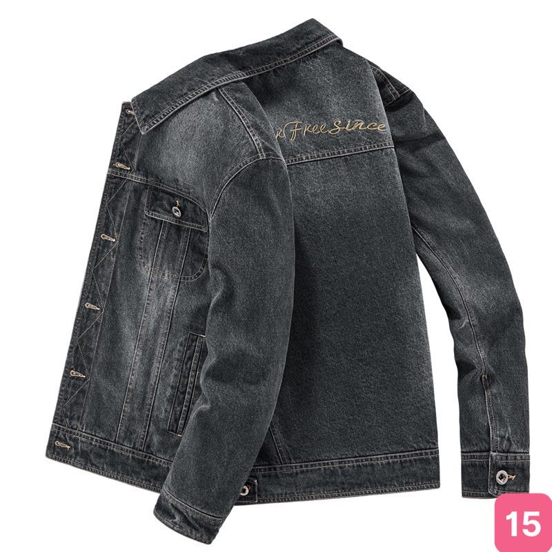Áo khoác jean nam màu xanh nhạt rách chất liệu jeans bò cao cấp co dãn nhẹ form dáng đẹp Havado 30 Nhiêu Mẫu Mới