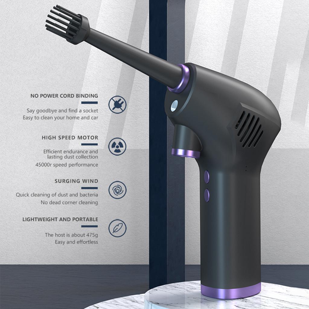 Cordless Air Duster Electronics Car Cleaner Blower Cleaning Tool 6000mAh