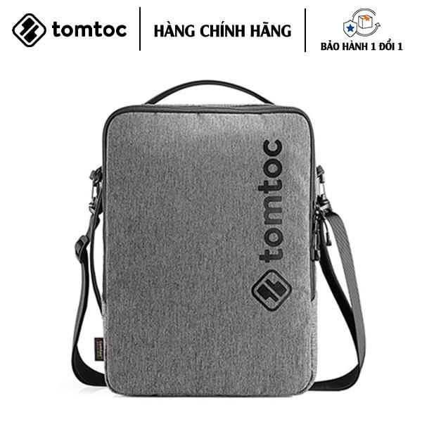 TÚI ĐEO CHÉO TOMTOC URBAN SHOULDER BAGS DÀNH CHO MACBOOK 13″14″, GRAY chống sốc tối ưu - HÀNG CHÍNH HÃNG