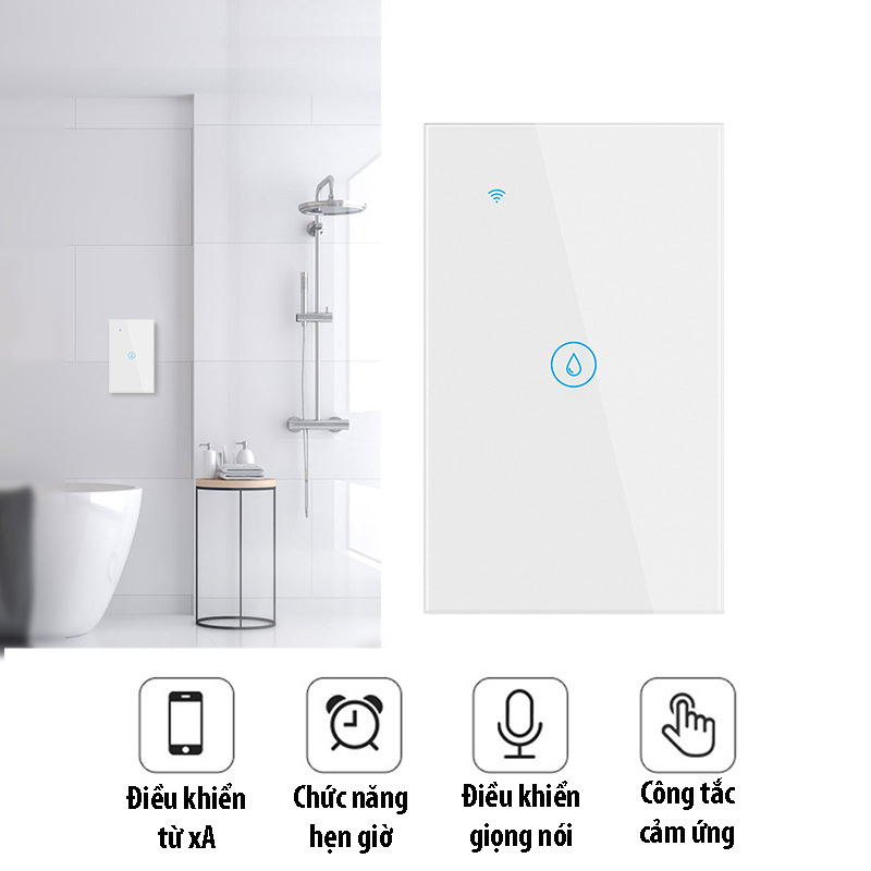 Công tắc điều khiển máy nóng lạnh từ xa kết nối wifi/3G/4G bằng điện thoại di động