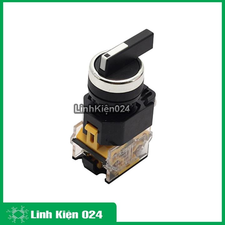 Công Tắc Xoay 3 Vị Trí LA38 440V-10A Tự Hồi