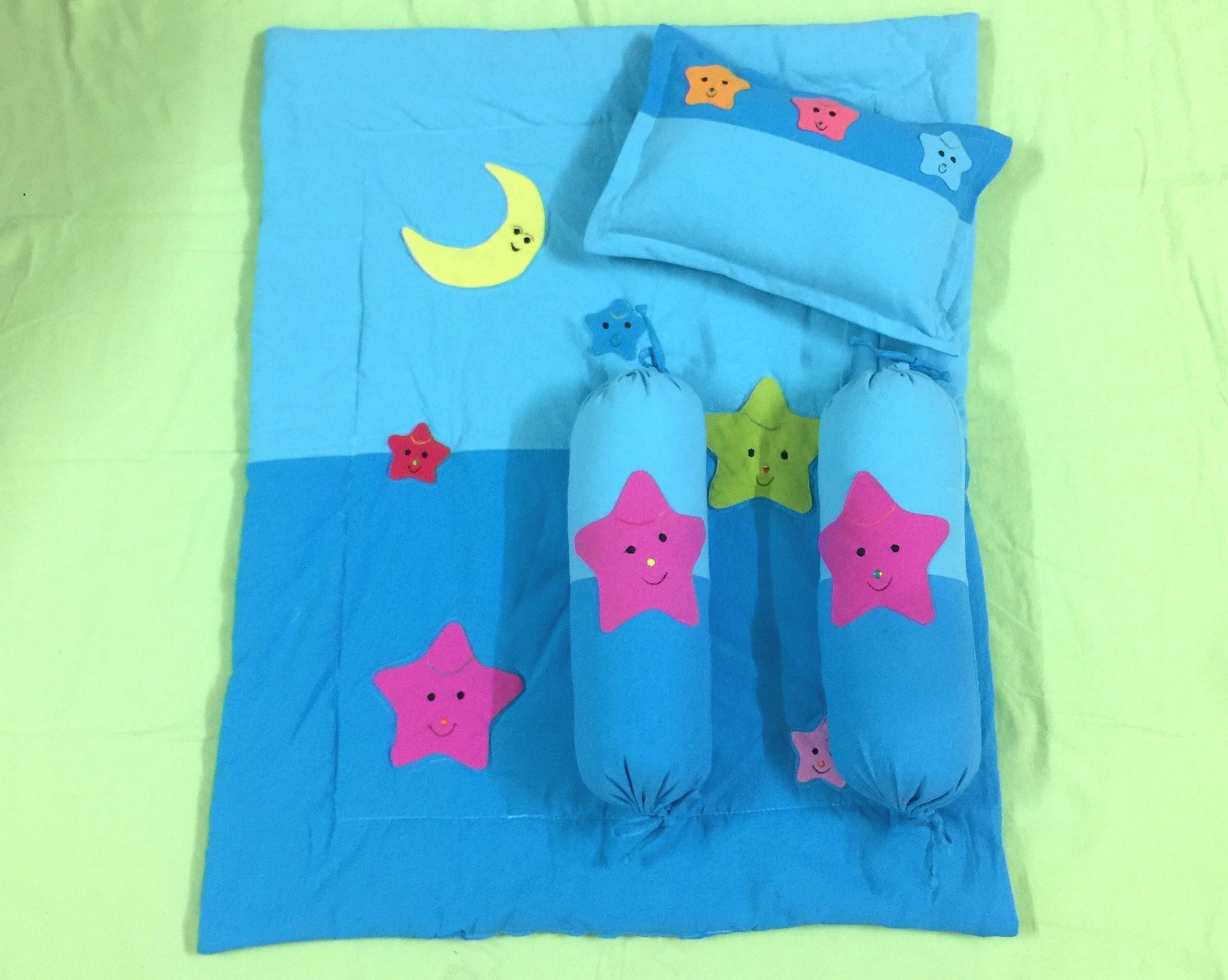 Bộ Gối Mền Trẻ Em Cotton - Bộ Chăn Gối An Toàn Cho Bé