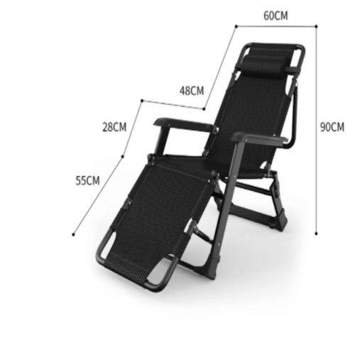 Ghế xếp thư giãn năm ngồi 2in1 4D Bed&amp;Chair Textilene miếng lót dày