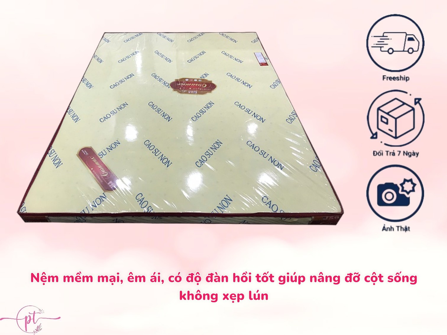 Nệm Cao Su Non Gấp 3 1m6x2mx10cm