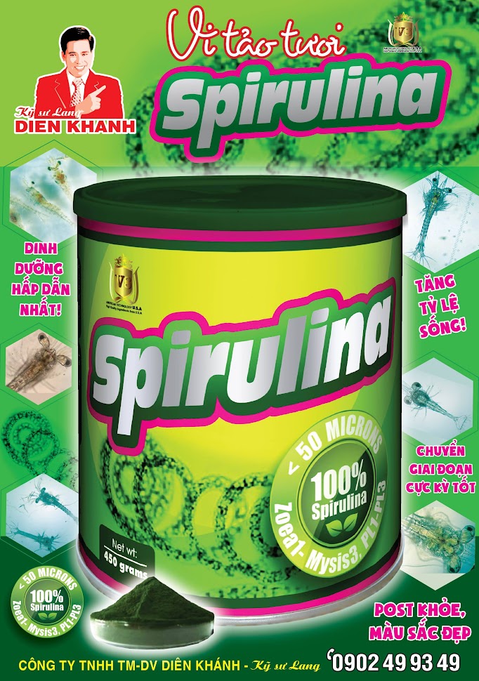 Spirulina tảo tươi cho tôm, cá