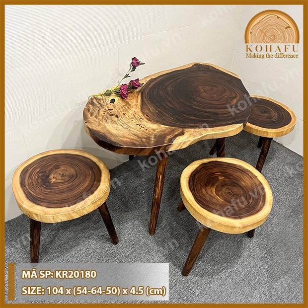 MẶT BÀN CAFE GỖ ME TÂY KIỂU DÁNG ĐỘC LẠ SIÊU VÂN - HÀNG TẠI XƯỞNG KR20178-180