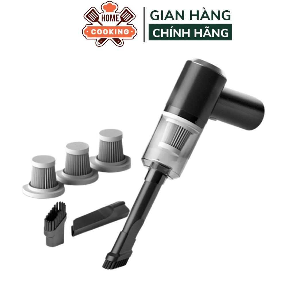 Máy hút bụi mini cầm tay không giây LT101C sạc pin lực hút 12000PA, hút bụi ô tô, bàn làm việc, nhà cửa, hút bụi giường