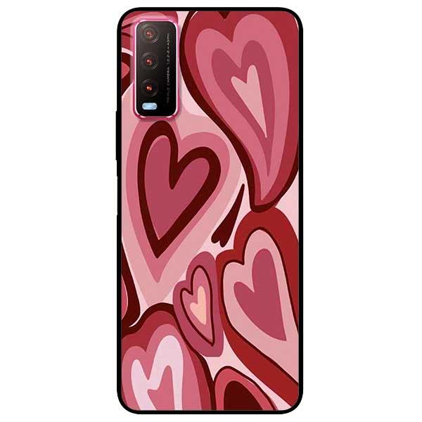 Ốp lưng dành cho Vivo Y20 / Y20s / Y12s - Tim Viền Đỏ