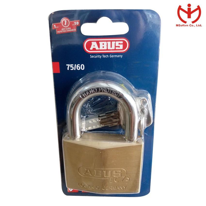 Khóa ABUS 75/60 thân đồng 60mm 4 chìa vi tính - MSOFT