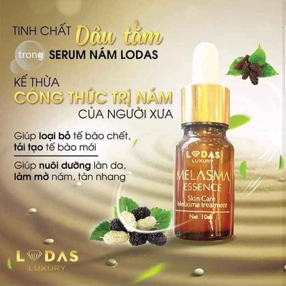 Cao Nám Hoa Hồng kết hợp Serum Nước Thần Lodas Luxury - Bộ đôi đình đám đặc trị hiệu quả da nám, tàn nhang, làm mờ vết sẹo, đốm đen, tái tạo và dưỡng ẩm cho da giúp da căng bóng, trắng sáng, tươi trẻ