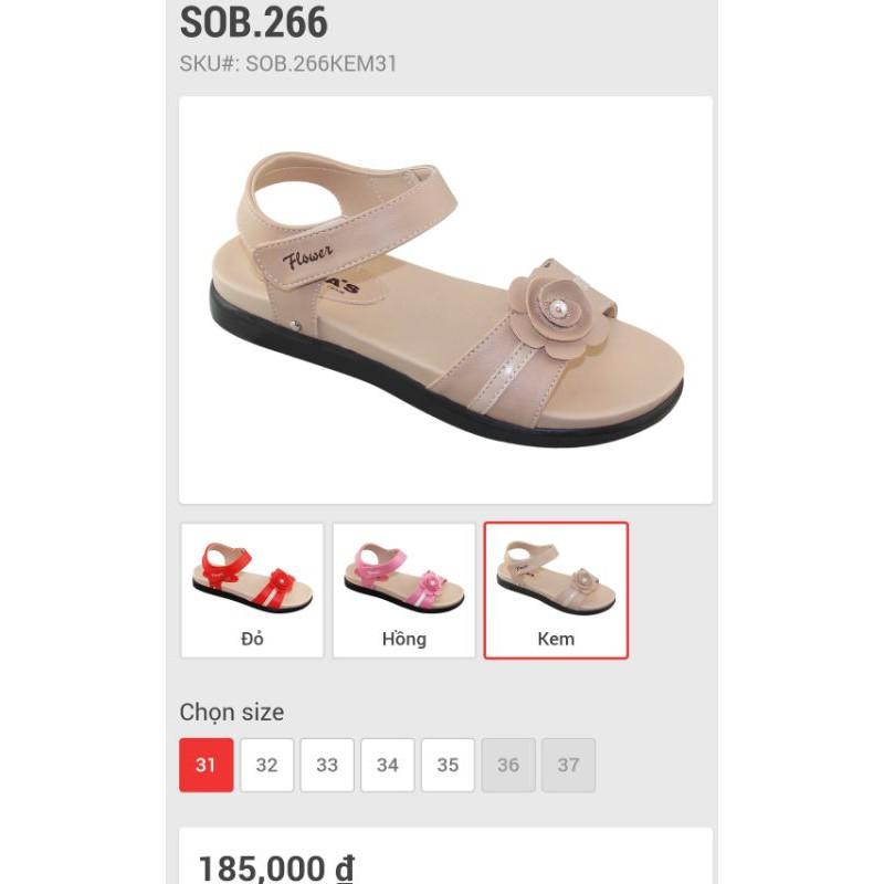 Sandal bitas bé gái SOB266 (size 31-35)