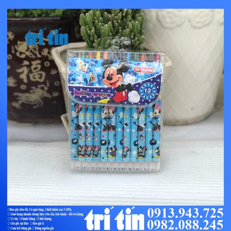 BÚT sáp vặn 12-18-24 màu dài cho bé