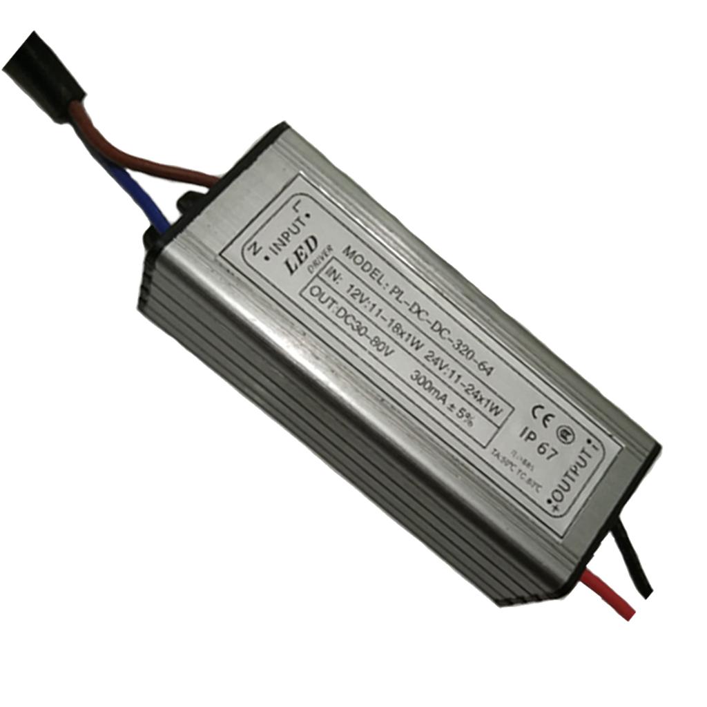 Waterproof IP67, 18-24W 12-24V AC/DC LED Transformer LED Power Supply Driver, Adapter Output for Locomotive Lighting/Ship Lighting/Moving Lighting